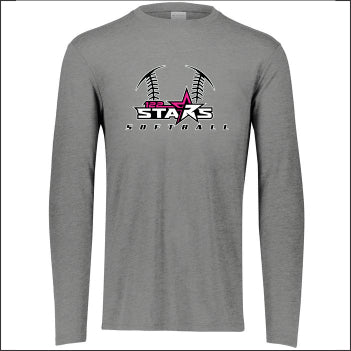 122 Stars Softball Tri-Blend Long Sleeve T-shirt