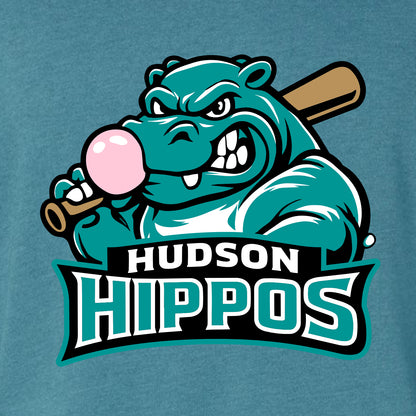 Hudson Hippos Sponge Fleece Raglan Crewneck Sweatshirt