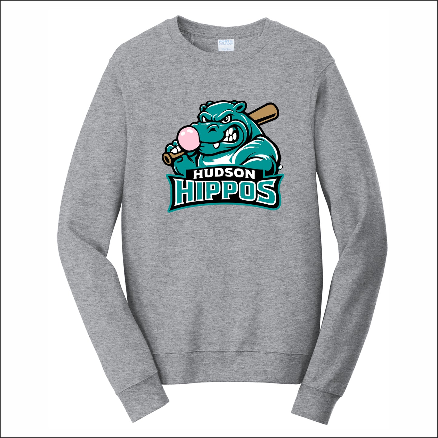 Hudson Hippos Fan Favorite 80/20 Crewneck Sweatshirt