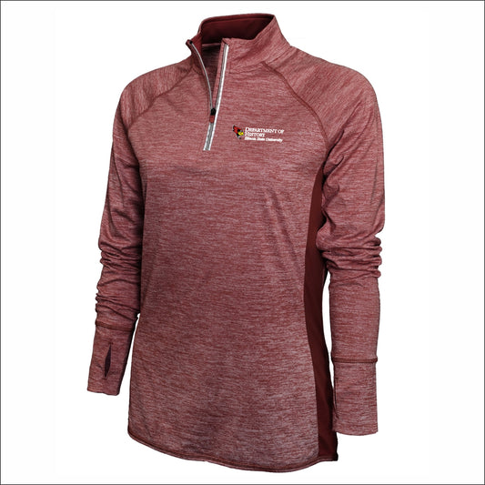 ISU History Ladies Performance 4-Runner Long Sleeve 1/4 Zip