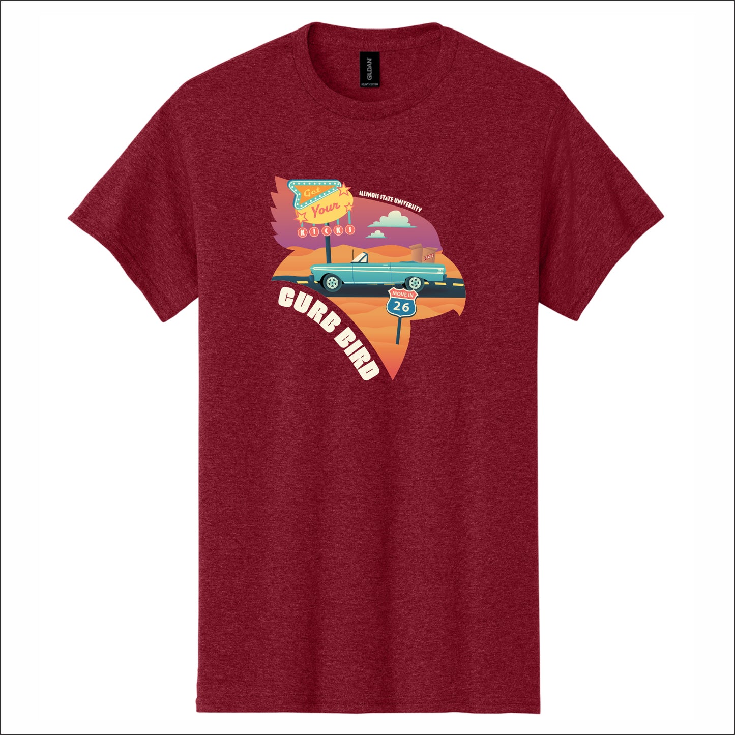 ISU Housing Heavy Cotton T-Shirt - Curb Bird