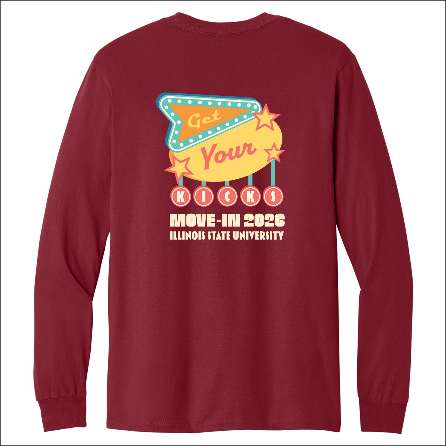 ISU Housing Heavy Cotton Long Sleeve T-shirt - Curb Bird