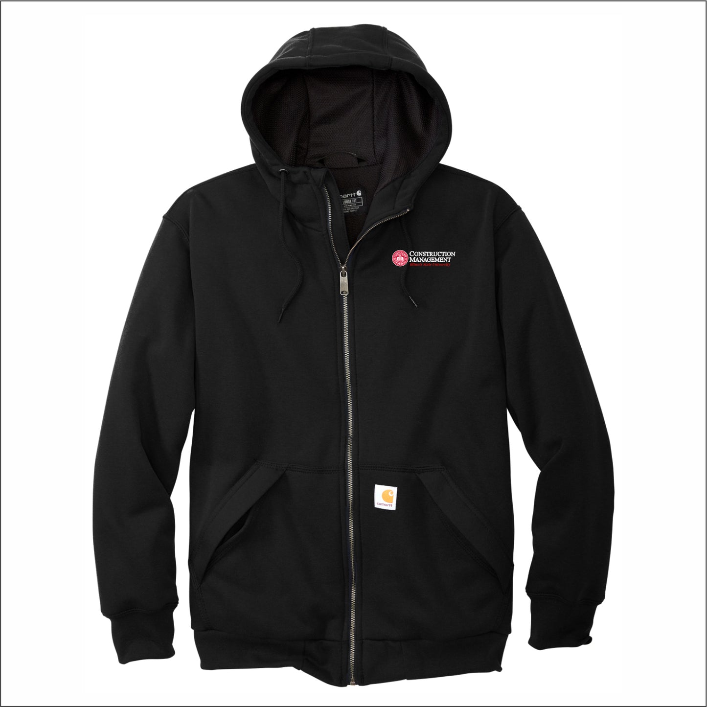 ISU CMSA Carhartt Midweight Thermal-Lined Full-Zip Sweatshirt - Des.A
