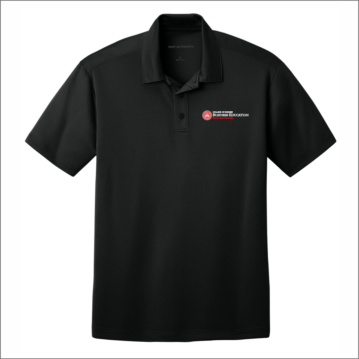 ISU COB Business Education Performance Short Sleeve Polo Shirt- Des.B