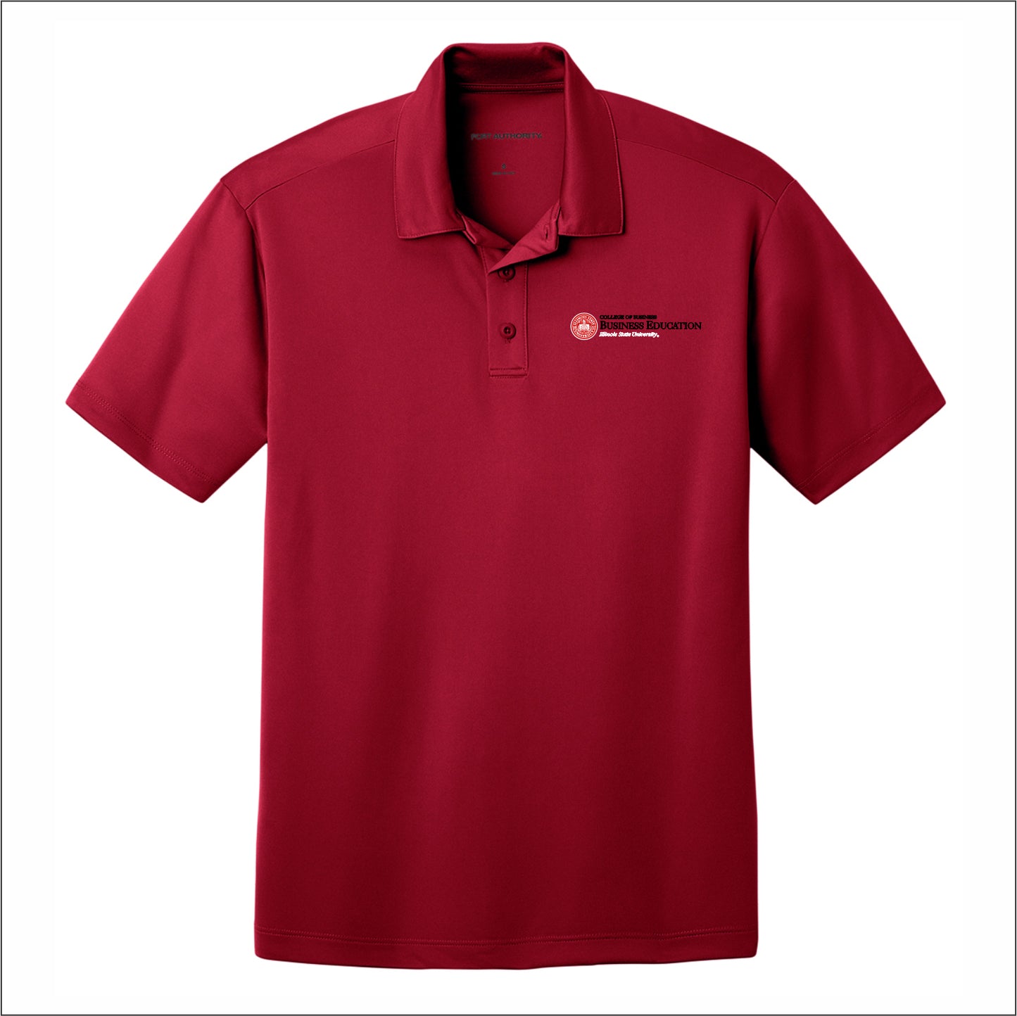 ISU COB Business Education Performance Short Sleeve Polo Shirt- Des.B