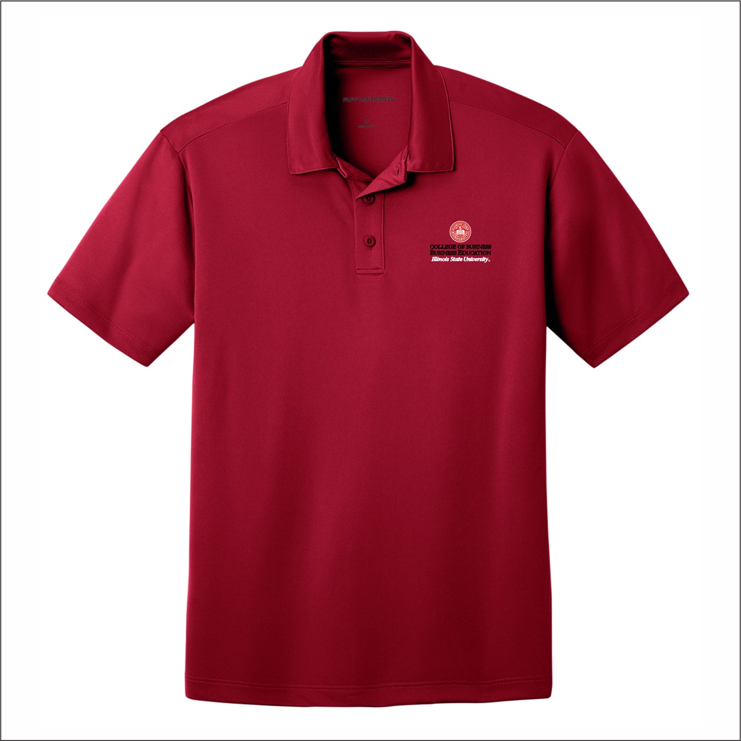 ISU COB Business Education Performance Short Sleeve Polo Shirt- Des.C