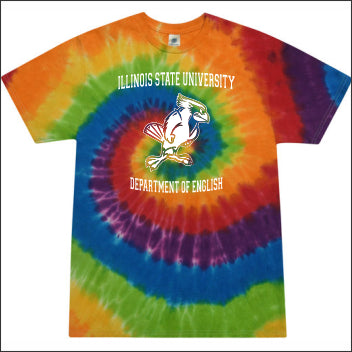 ISU Dept of English Multicolor Tie-Dye T-shirt