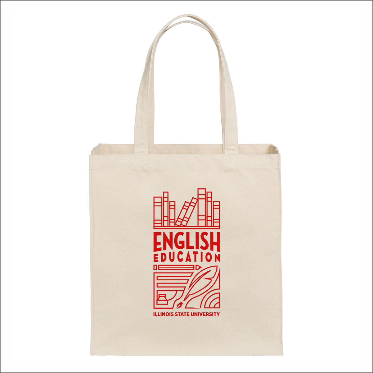 ISU English Edu Cotton Canvas Over-the-Shoulder Tote
