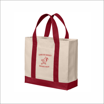 ISU Dept of English Cotton Canvas Two-Tone Tote