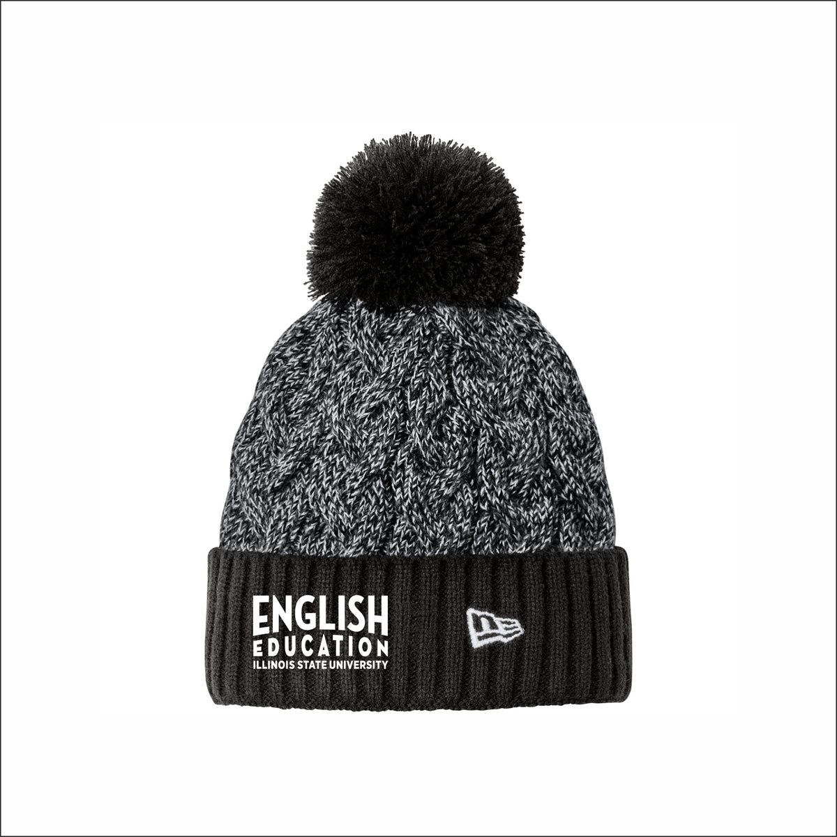 ISU English Edu Marled Knit Pom Beanie