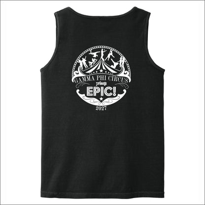 Gamma Phi Circus Comfort Colors Heavyweight Ring Spun Tank Top