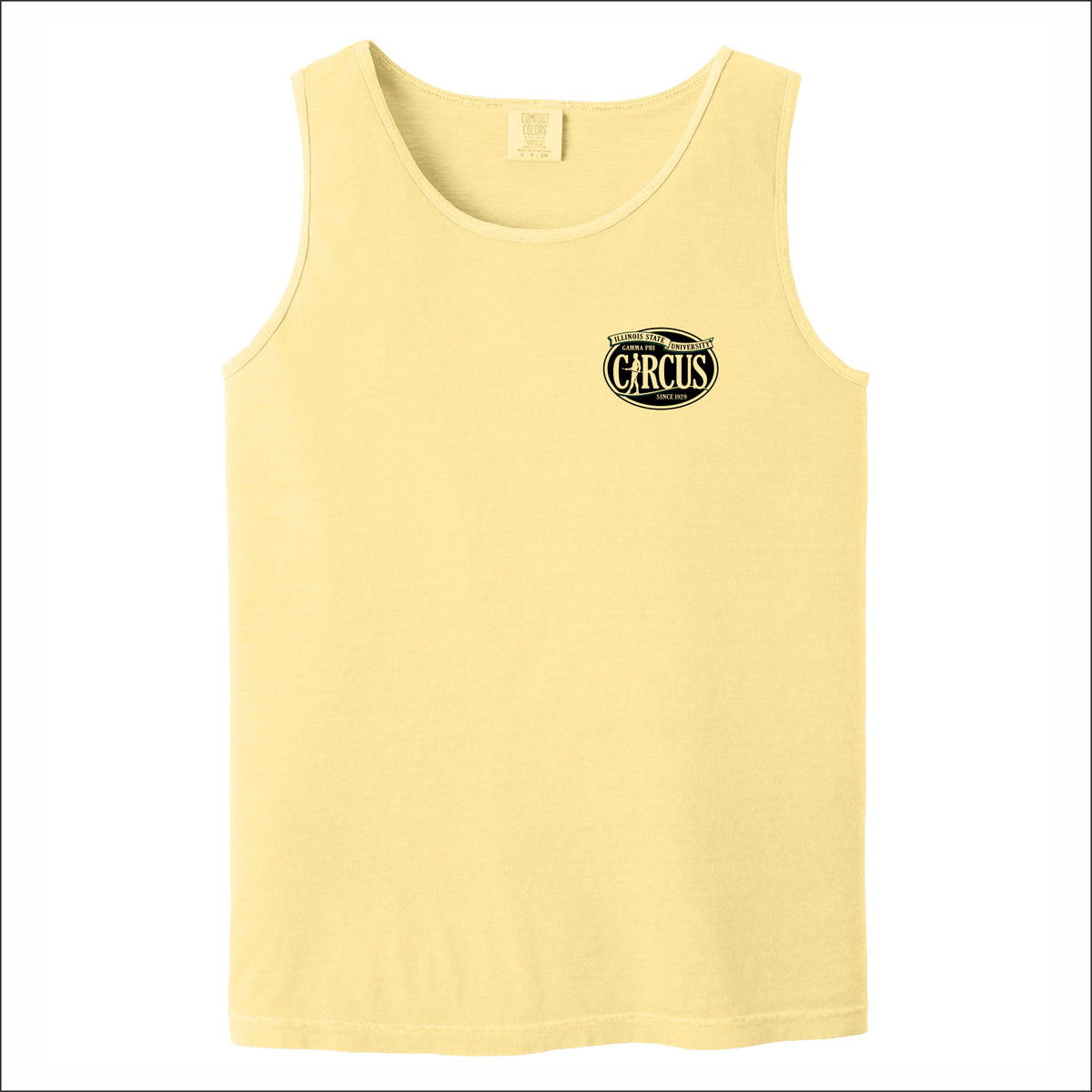 Gamma Phi Circus Comfort Colors Heavyweight Ring Spun Tank Top