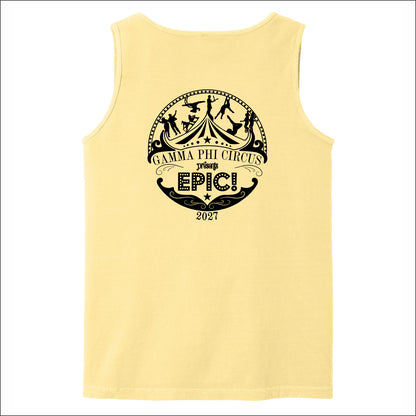 Gamma Phi Circus Comfort Colors Heavyweight Ring Spun Tank Top