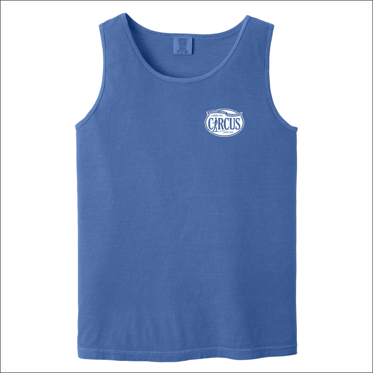 Gamma Phi Circus Comfort Colors Heavyweight Ring Spun Tank Top
