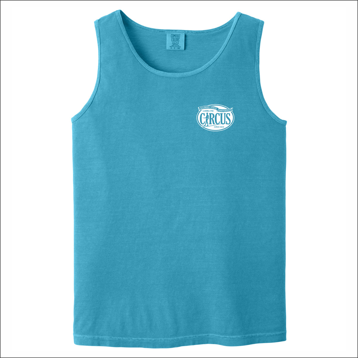 Gamma Phi Circus Comfort Colors Heavyweight Ring Spun Tank Top