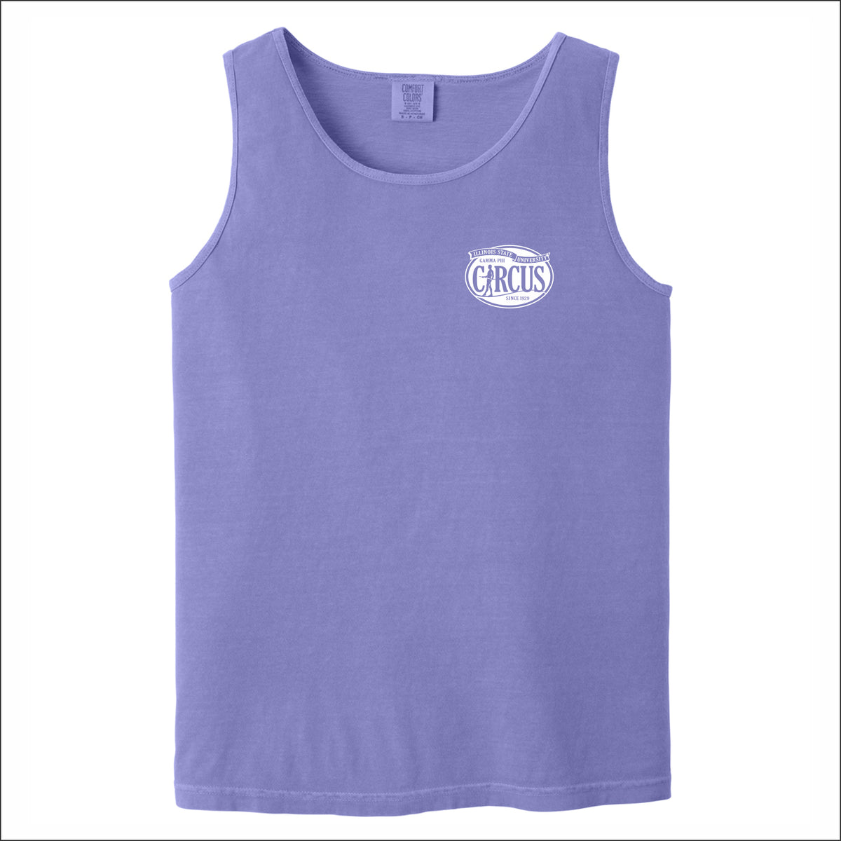 Gamma Phi Circus Comfort Colors Heavyweight Ring Spun Tank Top