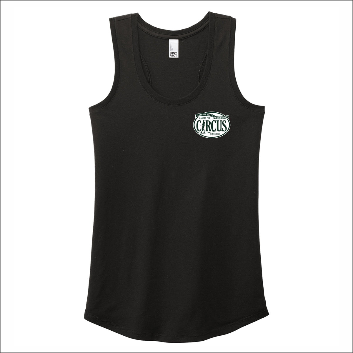 Gamma Phi Circus Ladies Perfect Tri Racerback Tank