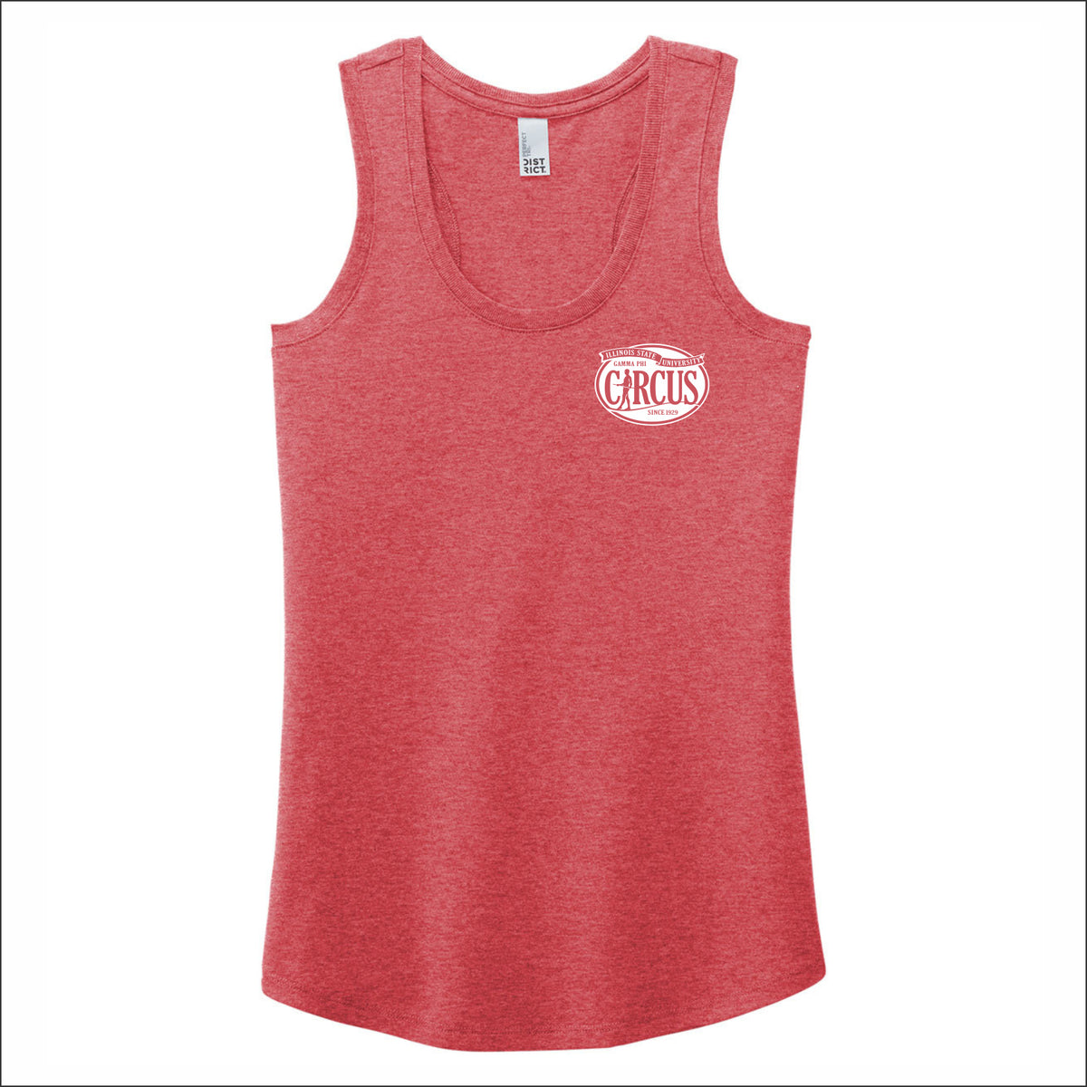 Gamma Phi Circus Ladies Perfect Tri Racerback Tank