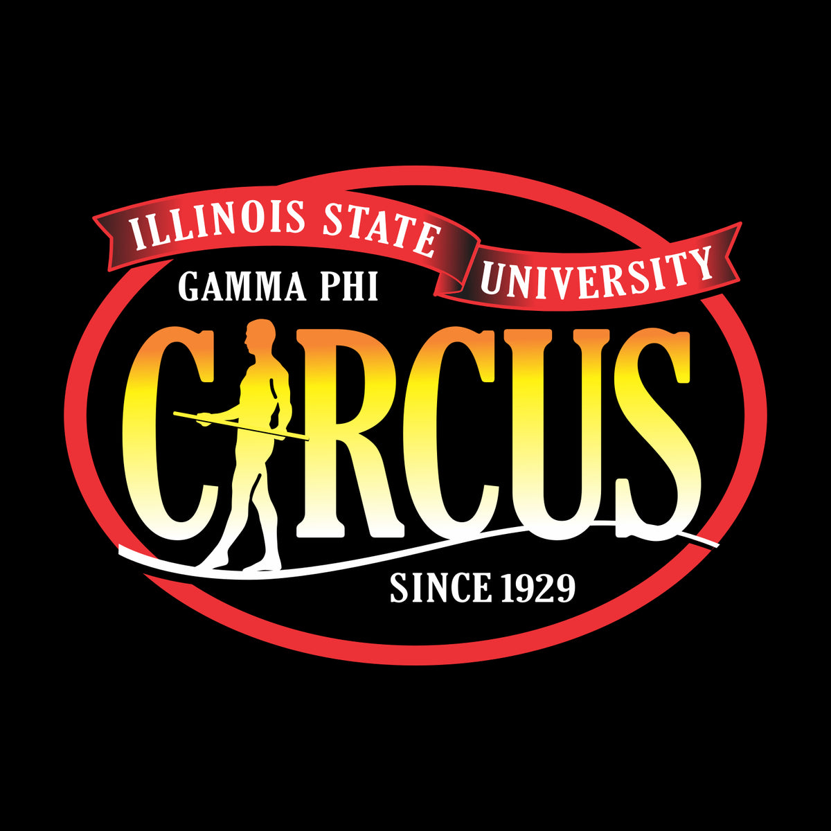 Gamma Phi Circus Short Sleeve T-shirt - Design B