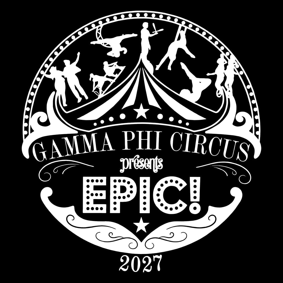 Gamma Phi Circus Comfort Colors Heavyweight Ring Spun Tank Top
