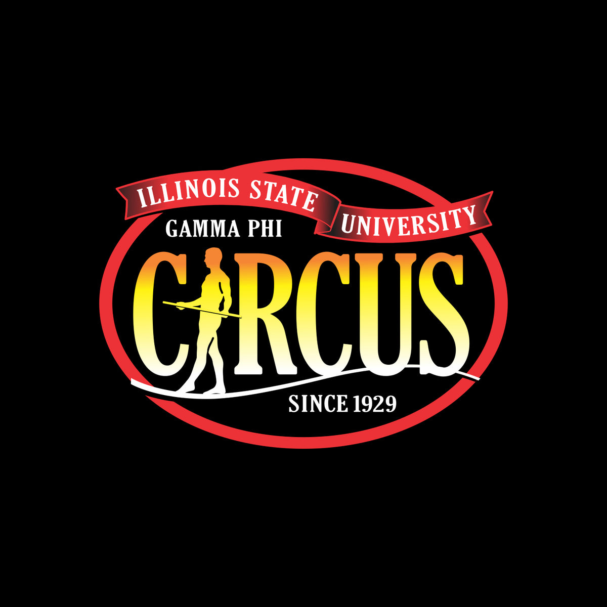 Gamma Phi Circus Short Sleeve T-shirt - Design B