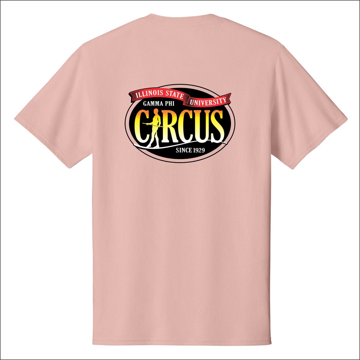 Gamma Phi Circus Short Sleeve T-shirt - Design B
