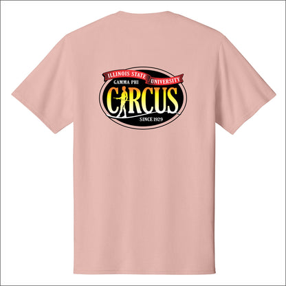 Gamma Phi Circus Short Sleeve T-shirt - Design B