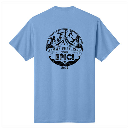 Gamma Phi Circus Short Sleeve T-shirt - Design A