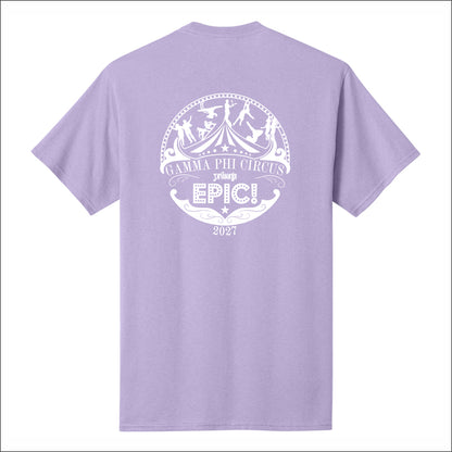 Gamma Phi Circus Short Sleeve T-shirt - Design A