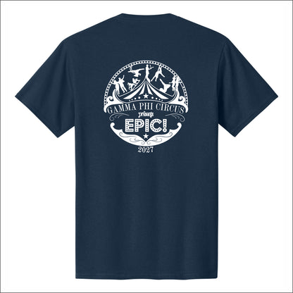 Gamma Phi Circus Short Sleeve T-shirt - Design A
