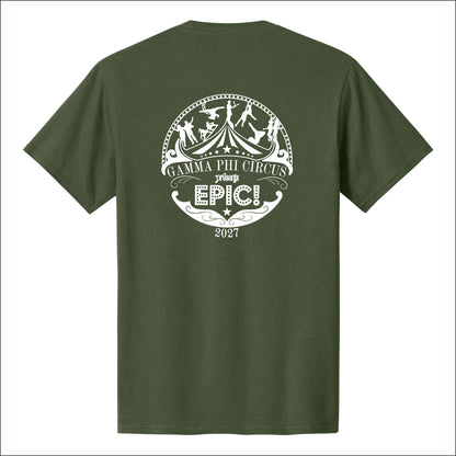 Gamma Phi Circus Short Sleeve T-shirt - Design A