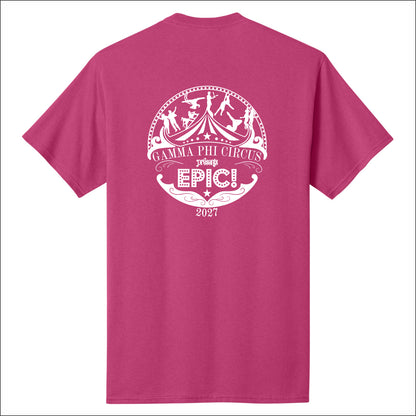 Gamma Phi Circus Short Sleeve T-shirt - Design A