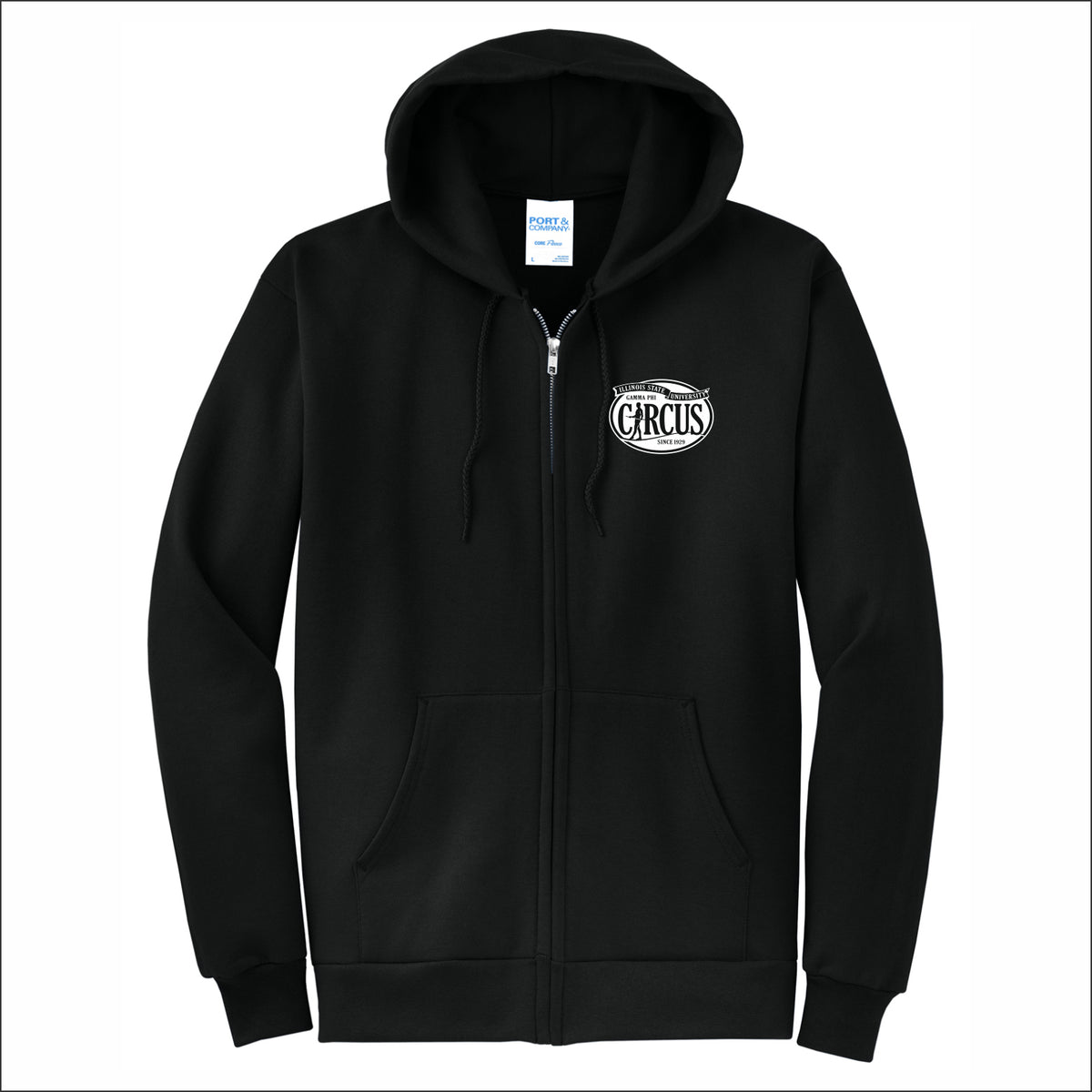 Gamma Phi Circus Full-Zip Hooded Sweatshirt