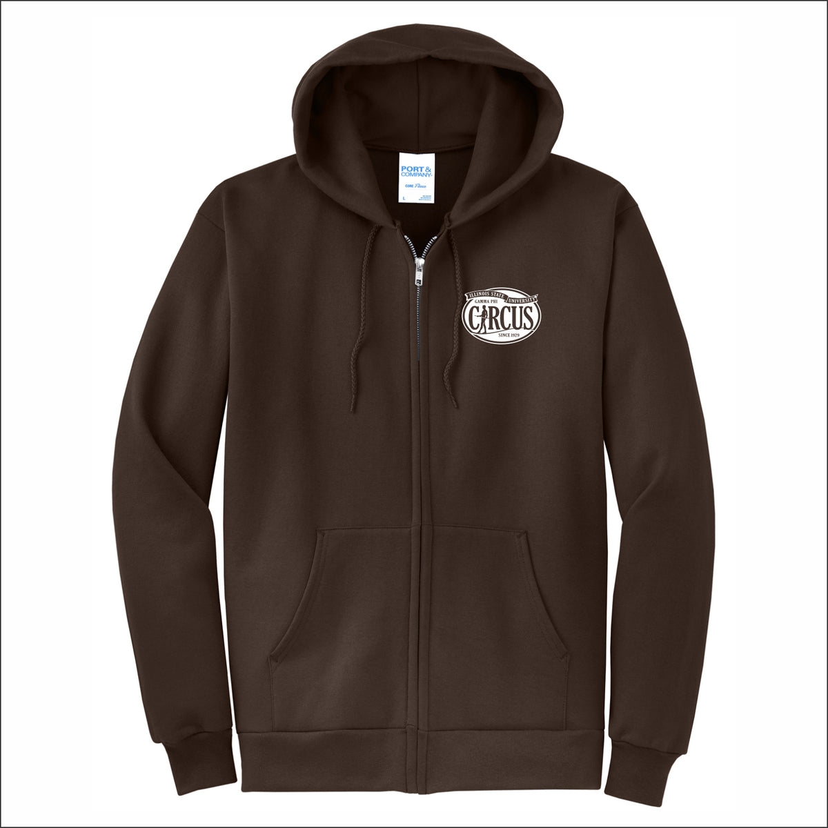 Gamma Phi Circus Full-Zip Hooded Sweatshirt