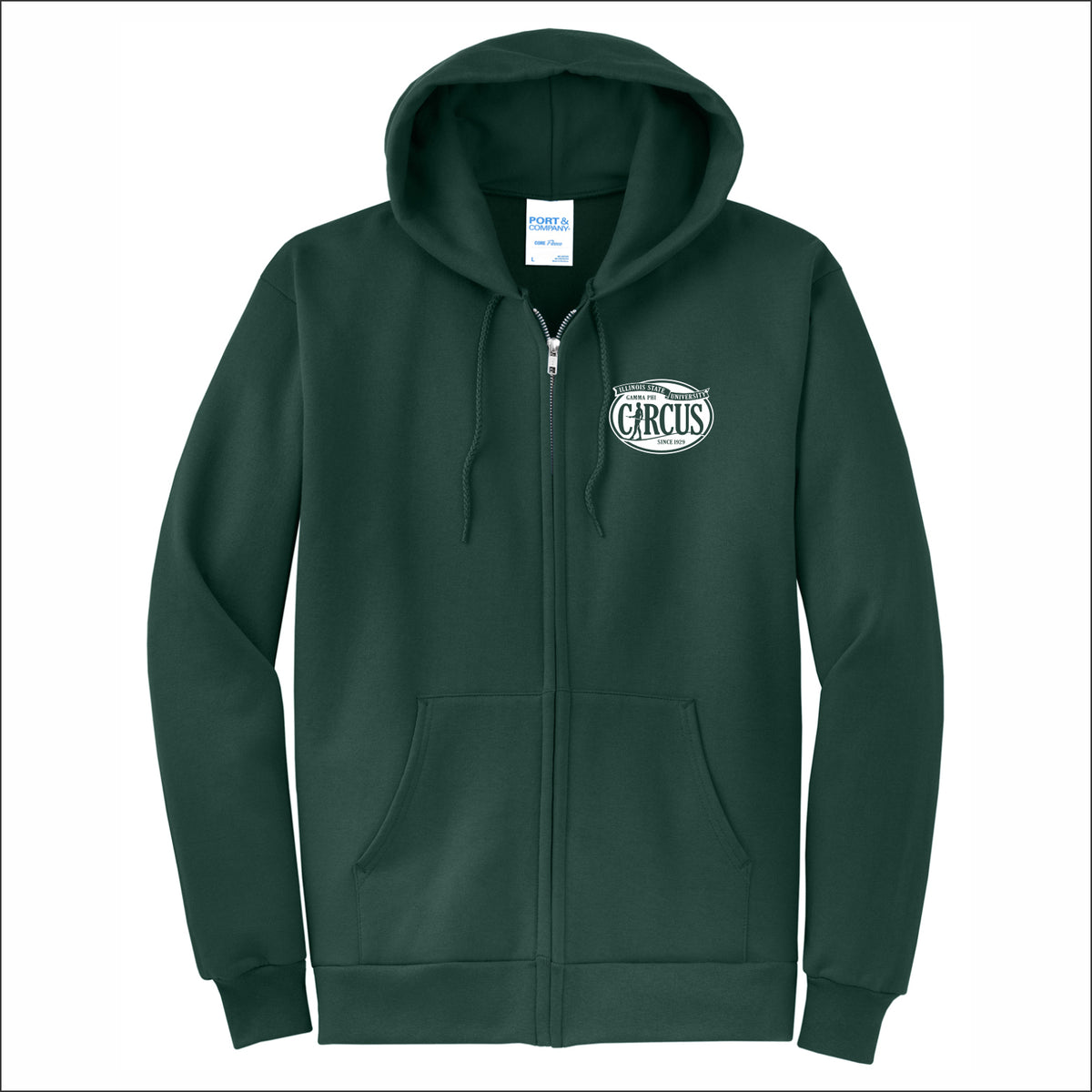 Gamma Phi Circus Full-Zip Hooded Sweatshirt