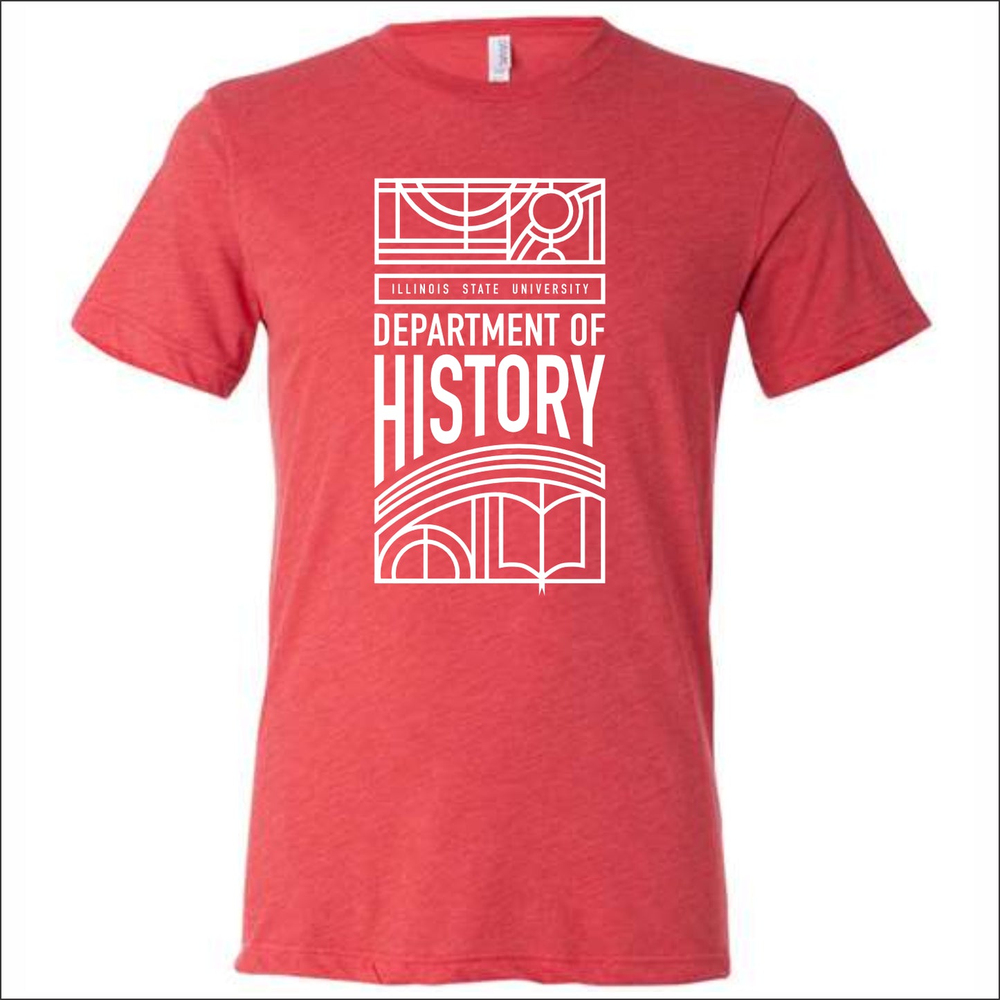 ISU History Heathered Soft Jersey Short Sleeve T-shirt - Design A