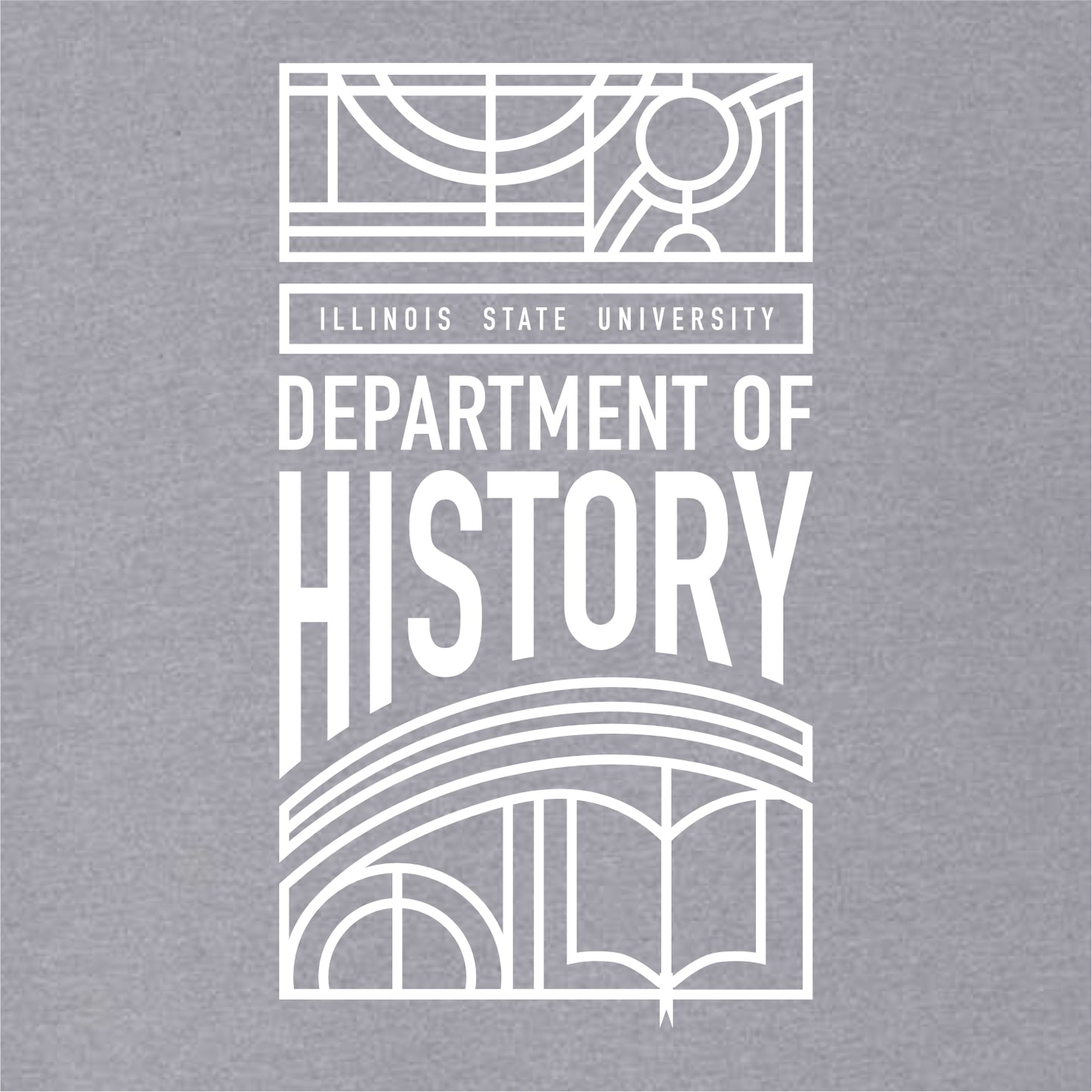 ISU History Heathered Soft Jersey Short Sleeve T-shirt - Design A