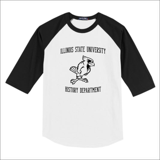 ISU History 3/4 Sleeve Baseball T-shirt - Design C