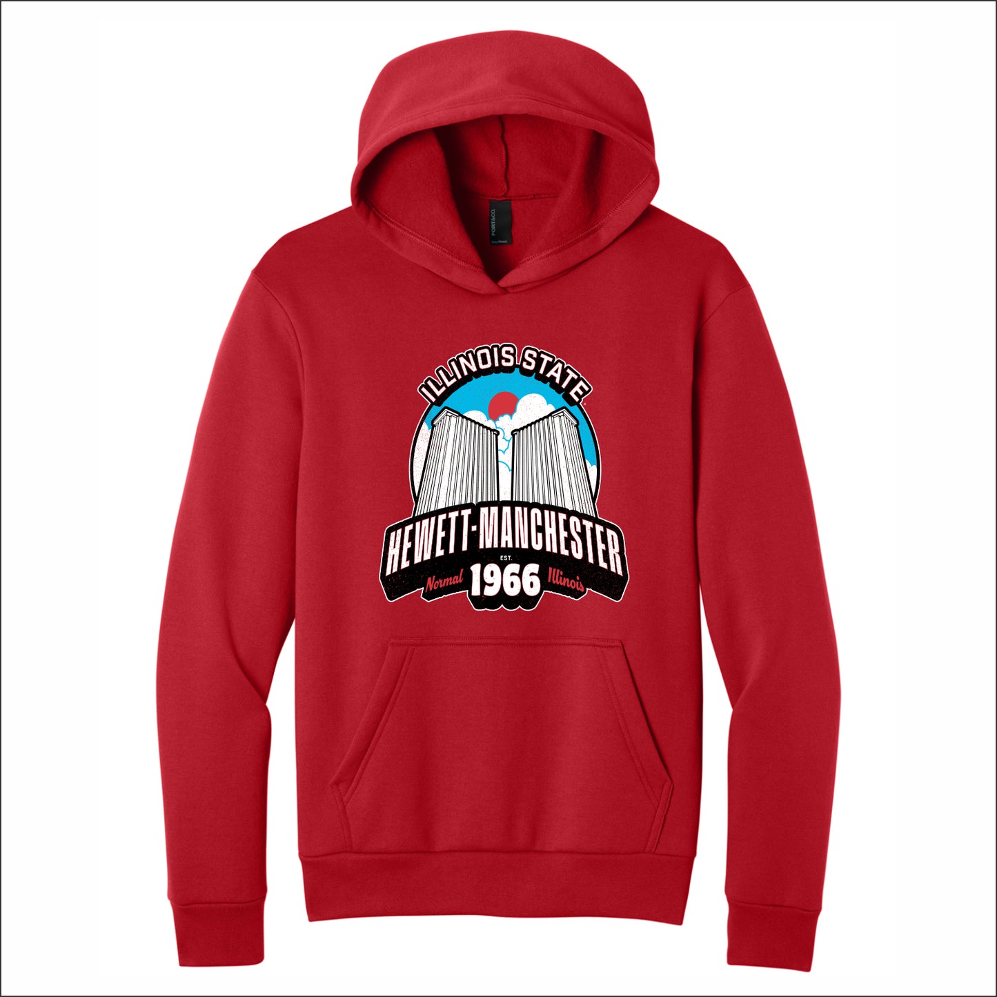 ISU Housing Easy Fleece Pullover Hooded Sweatshirt - Hewett-Manchester