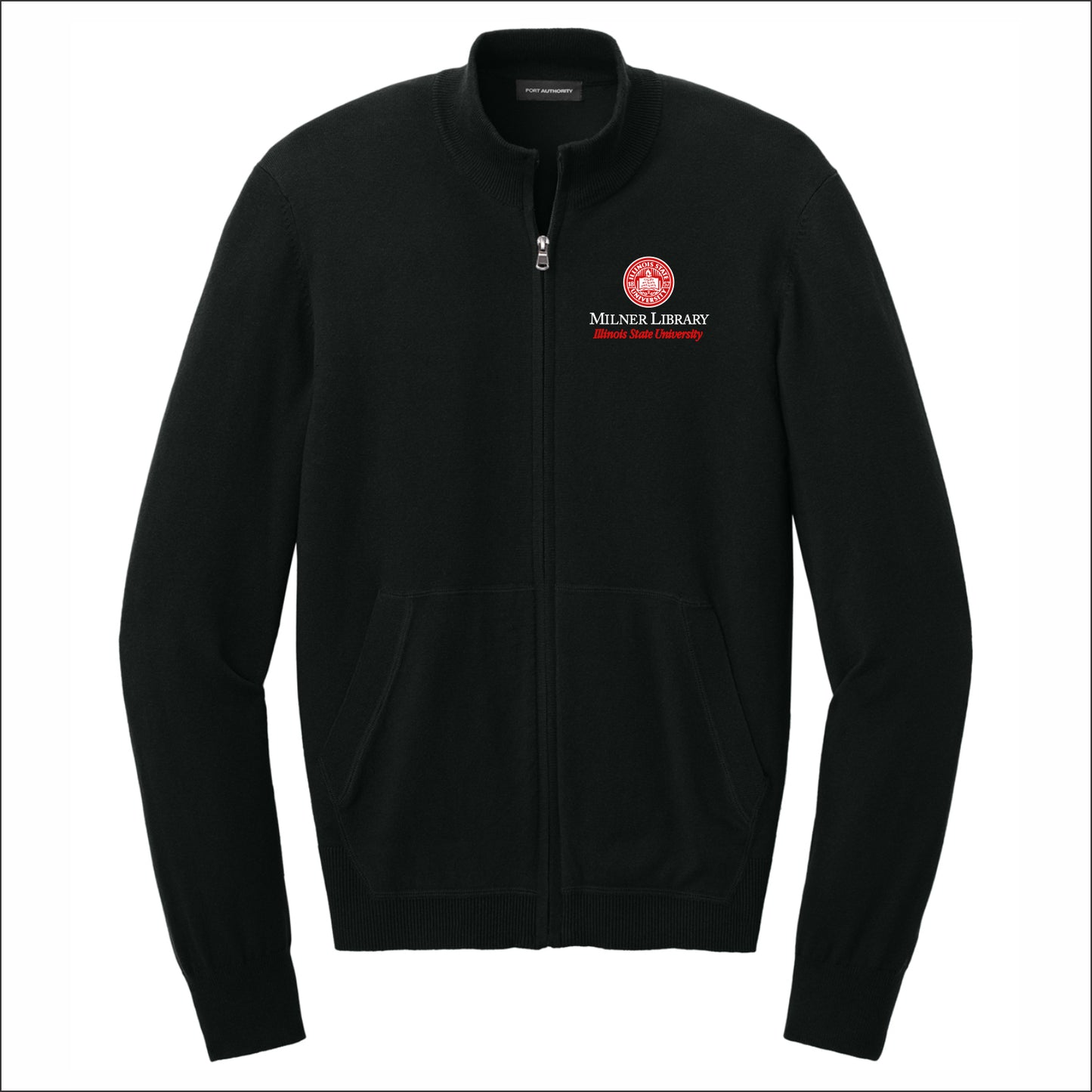 ISU Milner Library Easy Care Full-Zip Sweater