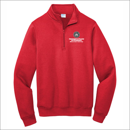 ISU Politics and Gov 1/4 Zip Sweatshirt