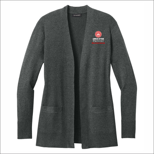 ISU Provost Ladies Easy Care Open-Front Cardigan Sweater