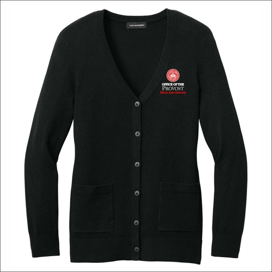 ISU Provost Ladies Easy Care Button-Up Cardigan Sweater