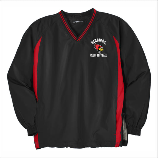 ISU Women's Club Softball V-Neck Raglan Windshirt