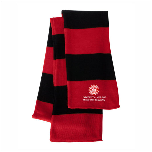 University College Rugby-Striped Knit Scarf