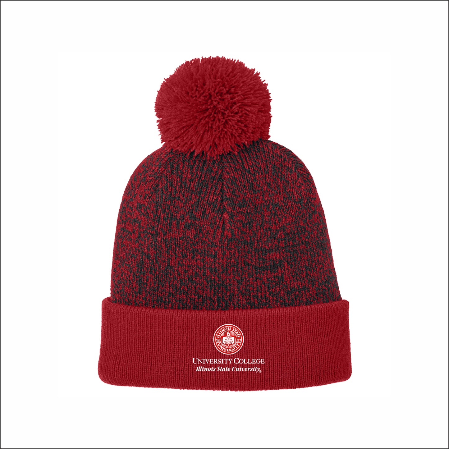 University College Halftime Heather Pom Beanie