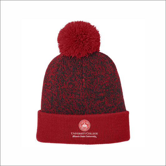 University College Halftime Heather Pom Beanie