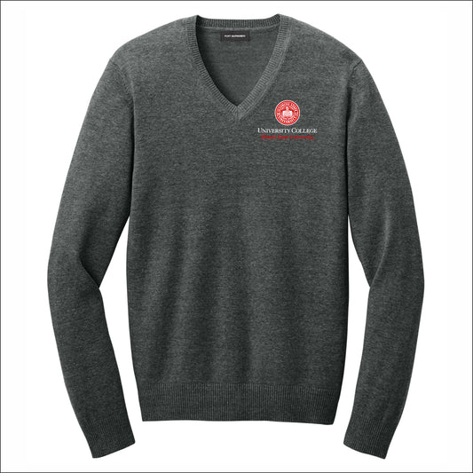 University College Easy Care V-Neck Sweater