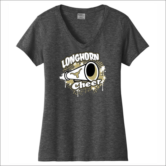 Inola Youth Cheer Ladies Fan Favorite V-Neck Tee