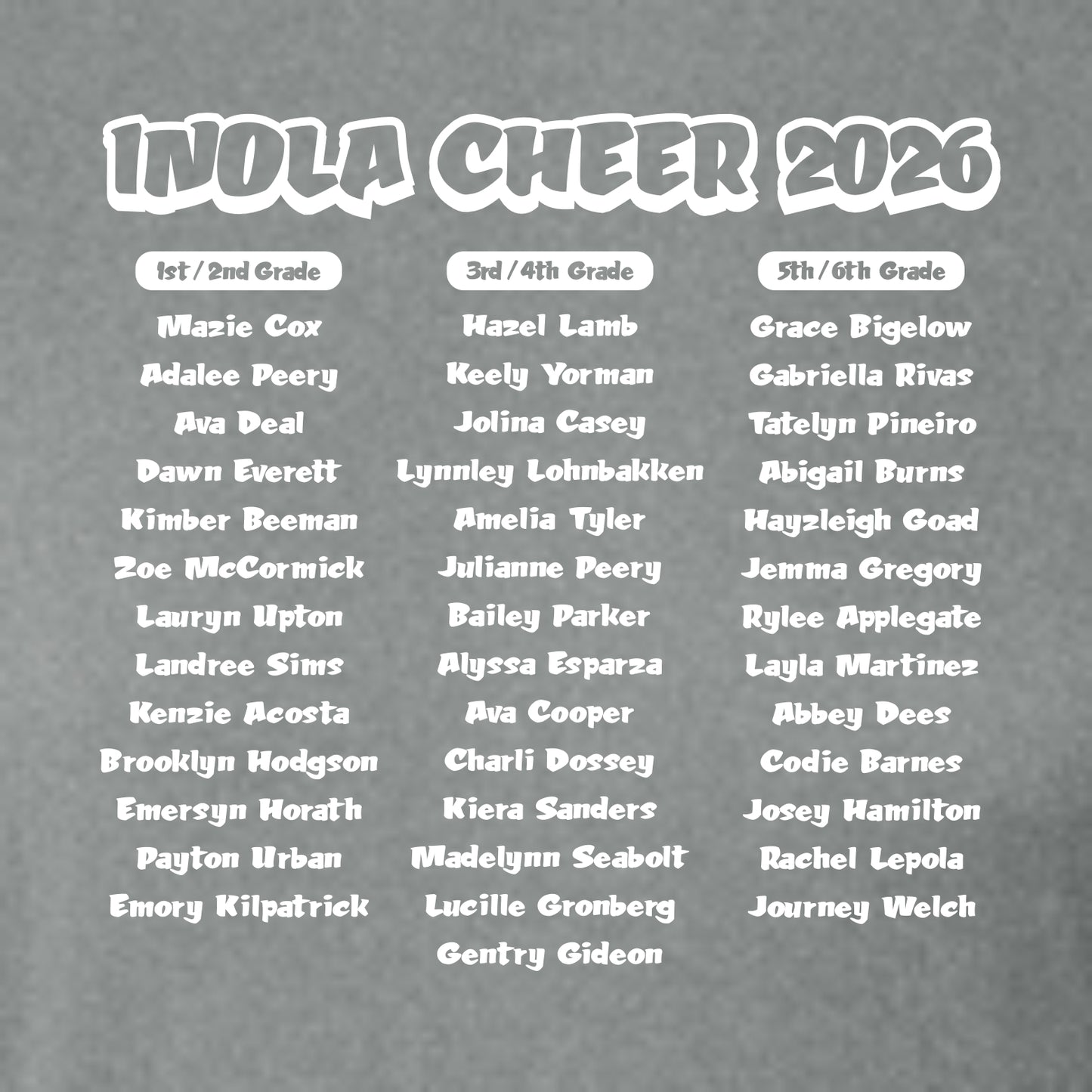 Inola Youth Cheer Performance Long Sleeve T-shirt